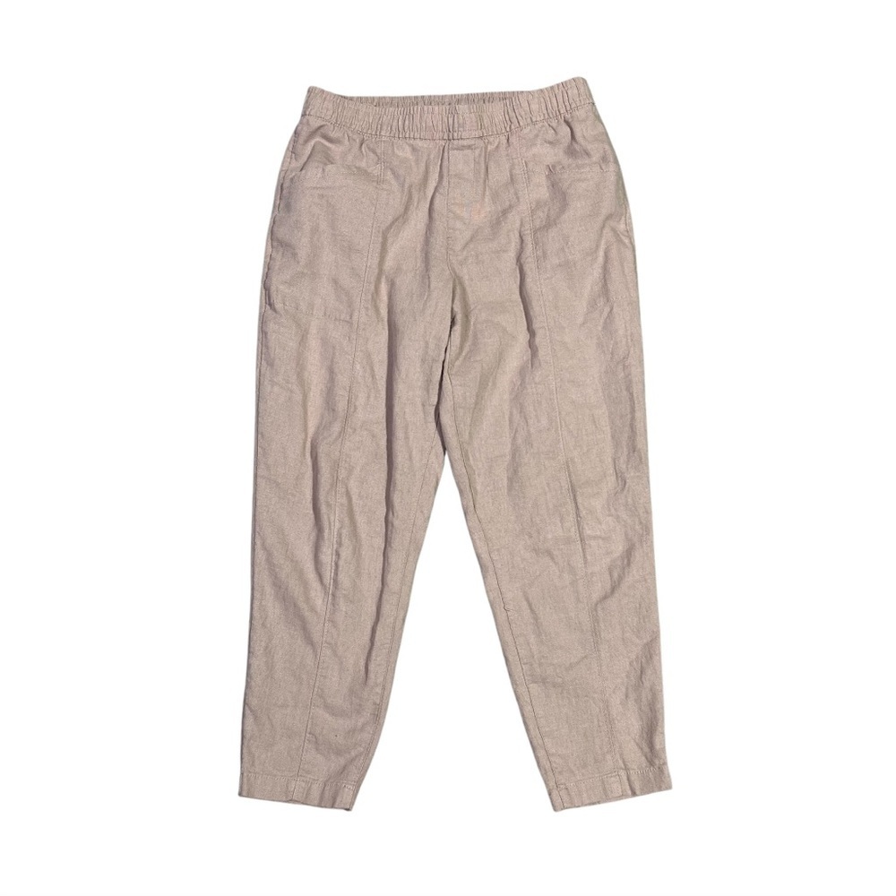 Old Navy Linen Blend S Elastic Waist Ankle‎ Pants